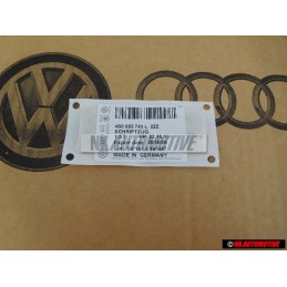 Original Audi 2.8 Rear Boot Badge Emblem Chrome - 4B0853743L 2ZZ