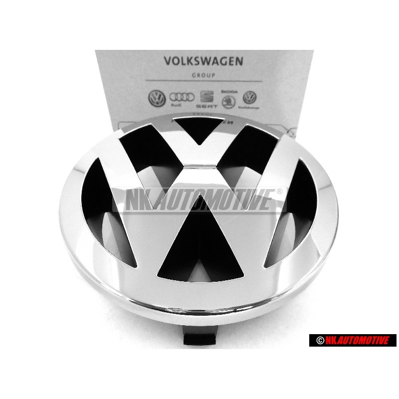 Original VW Front Grill Badge Emblem Chrome - 2D0853600 ULM