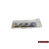 Original VW TDI Rear Badge Emblem Chrome Blue - 7D0853675C HCE