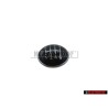 Original VW 6 SPEED Gearknob Badge Emblem Black Chrome - 1K0711144J