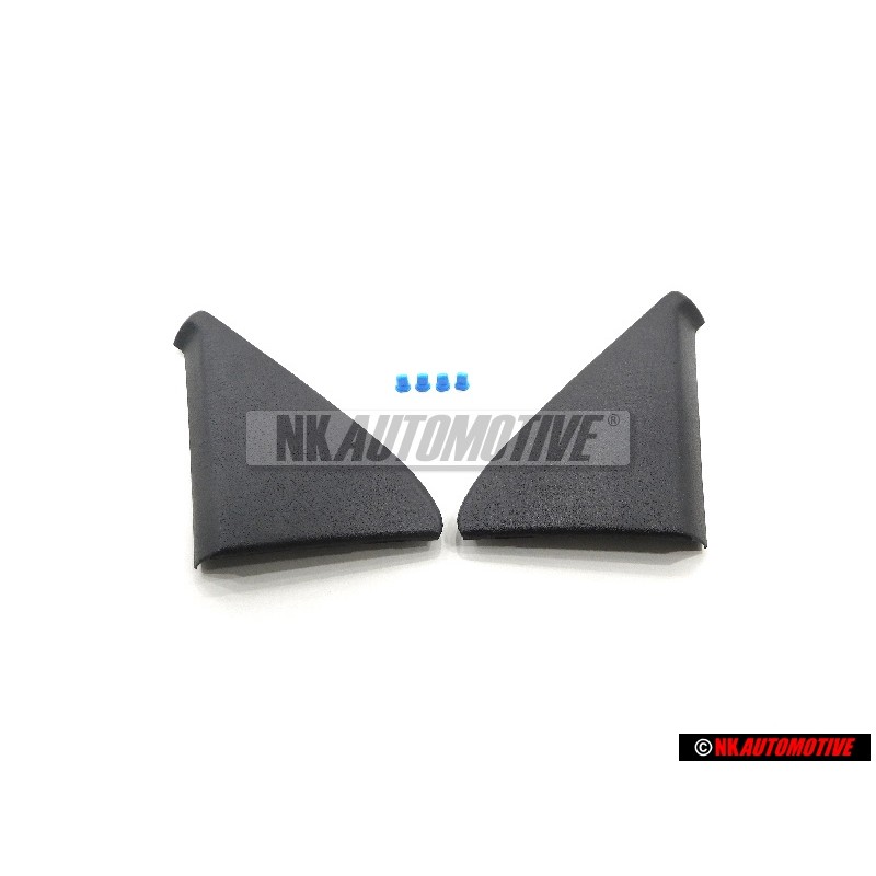 Original VW SET Door Mirror Cover Trim Cap Left & Right Inner w/clips - Golf MK2