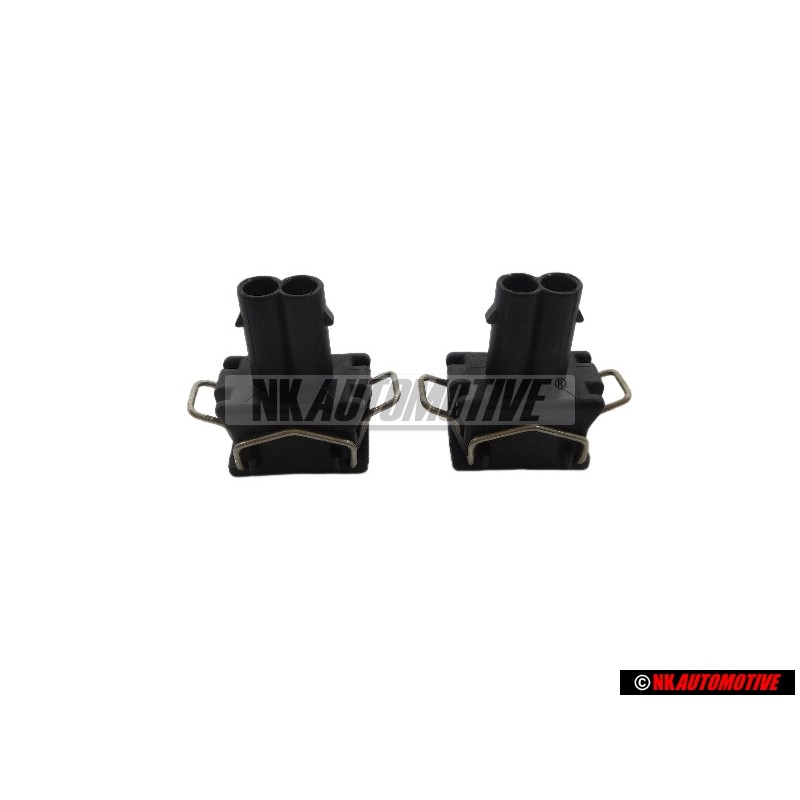 2x Original VW Flat Contact Housing With Gasket - 357972752