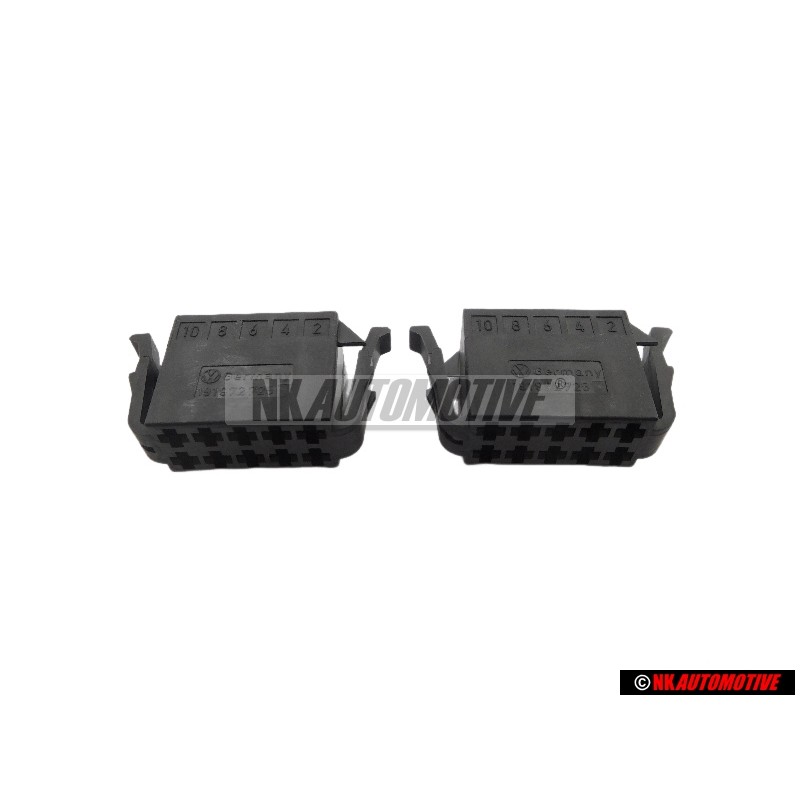2x Original VW Flat Contact Housing With Contact Locking Mechanism - 191972725
