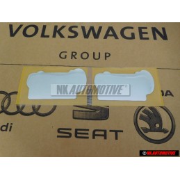 2x Original VW Classic Line Side Badge Emblem Decal - 155853687L BWV