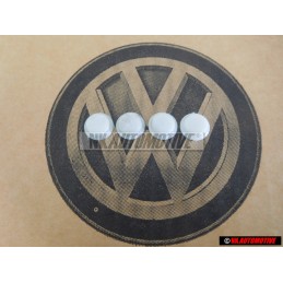 4x Original VW Cover Cap For Bolt Ermine (White) - 311867169 90X