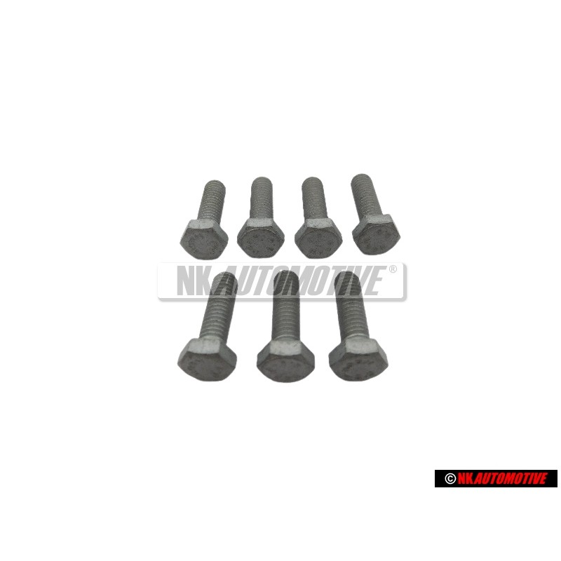 7x Original VW Hexagon Bolt M6x20 - N 01021710