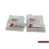 2x Original Audi S-LINE Side Badge Emblem Chrome Red - 8N0853601A