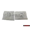 2x Original Audi V6T Side Badge Emblem Chrome - 8K0853601