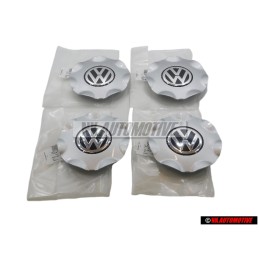 4x Original VW Hub Cap Chrome - 1H0601149S FED