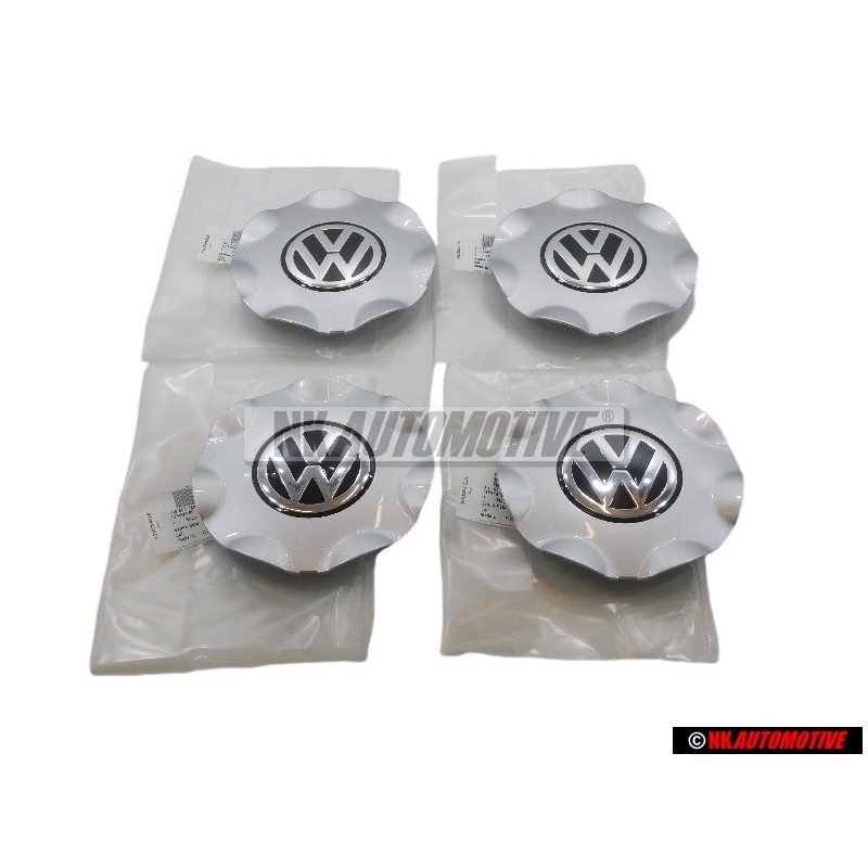 4x Original VW Hub Cap Chrome - 1H0601149S FED