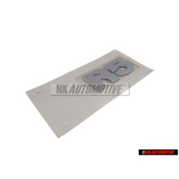 Original VW R5 Rear Boor Badge Emblem Chrome - 7L6853675