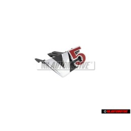 Original VW V5 Front Grill badge Chrome Red - 1J5853679D GQF