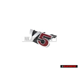 Original VW V5 Front Grill badge Chrome Red - 1J5853679D GQF