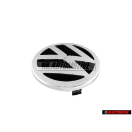 Original VW Front Grill Badge Emblem Chrome - 1J5853601 ULM