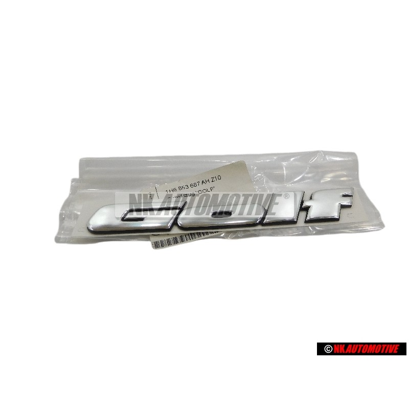 Original VW GOLF Rear Boot Badge Emblem - 1H6853687AHZ10