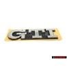 Original VW GTI Rear Trunk Boot Badge Emblem Chrome - 1H6853687AJZ10