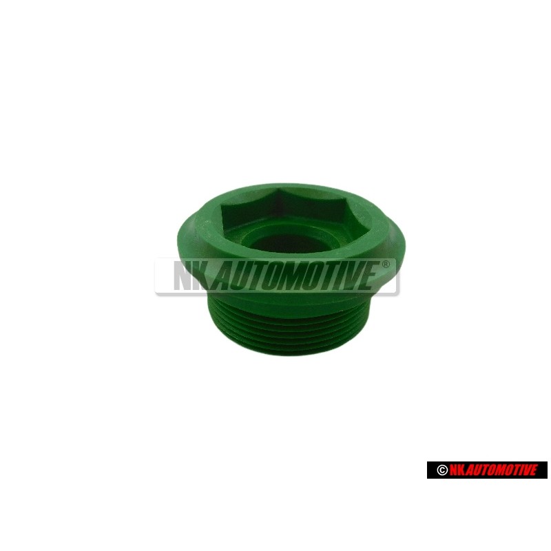 Original VW Transmission Sealing Plug Green Color - 020301129D