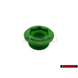 Original VW Transmission Sealing Plug Green Color - 020301129D