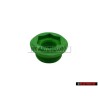 Original VW Transmission Sealing Plug Green Color - 020301129D