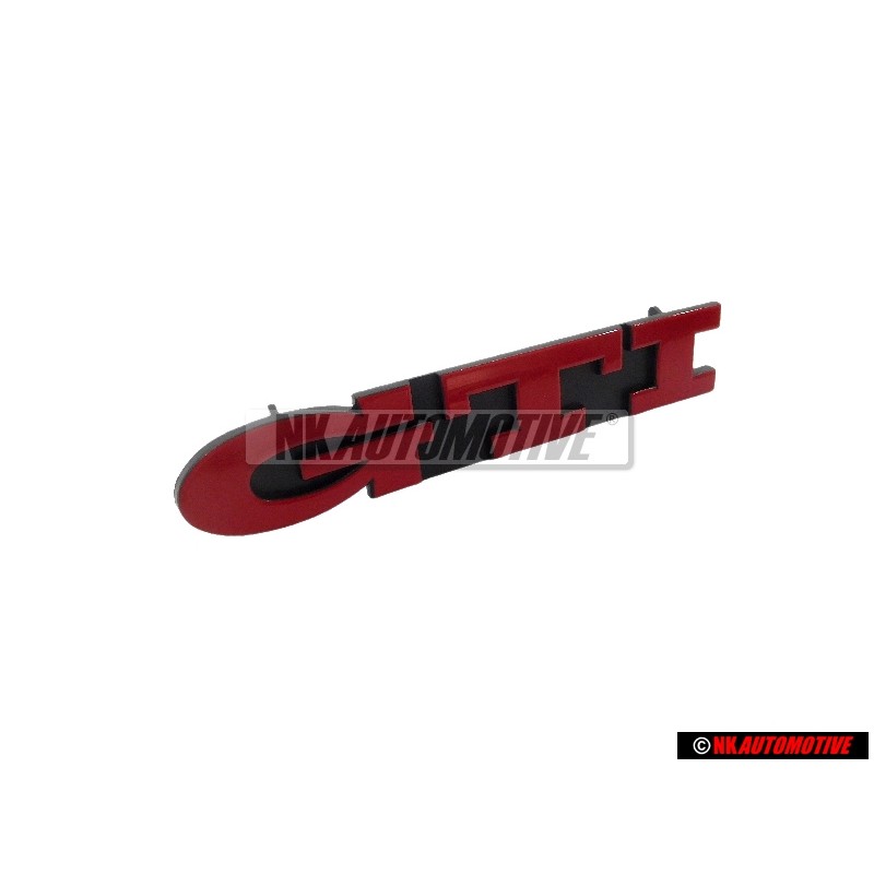 Original VW GTI Front Grill Badge Emblem Red - 1H6853679E QN5