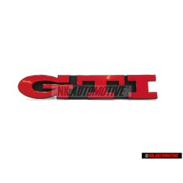 Original VW GTI Front Grill Badge Emblem Red - 1H6853679E QN5