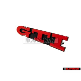 Original VW GTI Front Grill Badge Emblem Red - 1H6853679E QN5