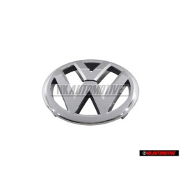 Original VW Front Grill Badge Emblem Chrome - 1T0853601E ULM