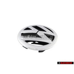 Original VW Front Grill Badge Emblem Chrome - 1T0853601E ULM