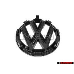 Original VW Front Grill Badge Emblem Chrome - 1T0853601E ULM