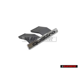 Original Audi QUATTRO Front Grill Badge Emblem Chrome - 8N0853736A 2ZZ