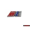 Original Audi S6 PLUS Rear Boot Badge Emblem Chrome Blue Red - 4A9853735C 2ZZ