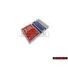 Original Audi S6 PLUS Rear Boot Badge Emblem Chrome Blue Red - 4A9853735C 2ZZ