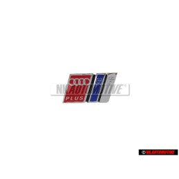Original Audi S6 PLUS Front Grill Badge Emblem Chrome Blue Red - 4A5853736D 2ZZ