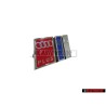 Original Audi S6 PLUS Front Grill Badge Emblem Chrome Blue Red - 4A5853736D 2ZZ