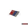 Original Audi S6 PLUS Front Grill Badge Emblem Chrome Blue Red - 4A5853736D 2ZZ