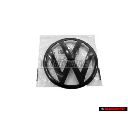 Original VW Front Grill Badge Emblem Black - 1J0853601A 041