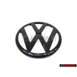 Original VW Front Grill Badge Emblem Black - 1J0853601A 041