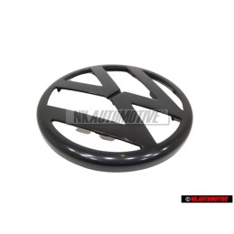 Original VW Front Grill Badge Emblem Black - 1J0853601A 041
