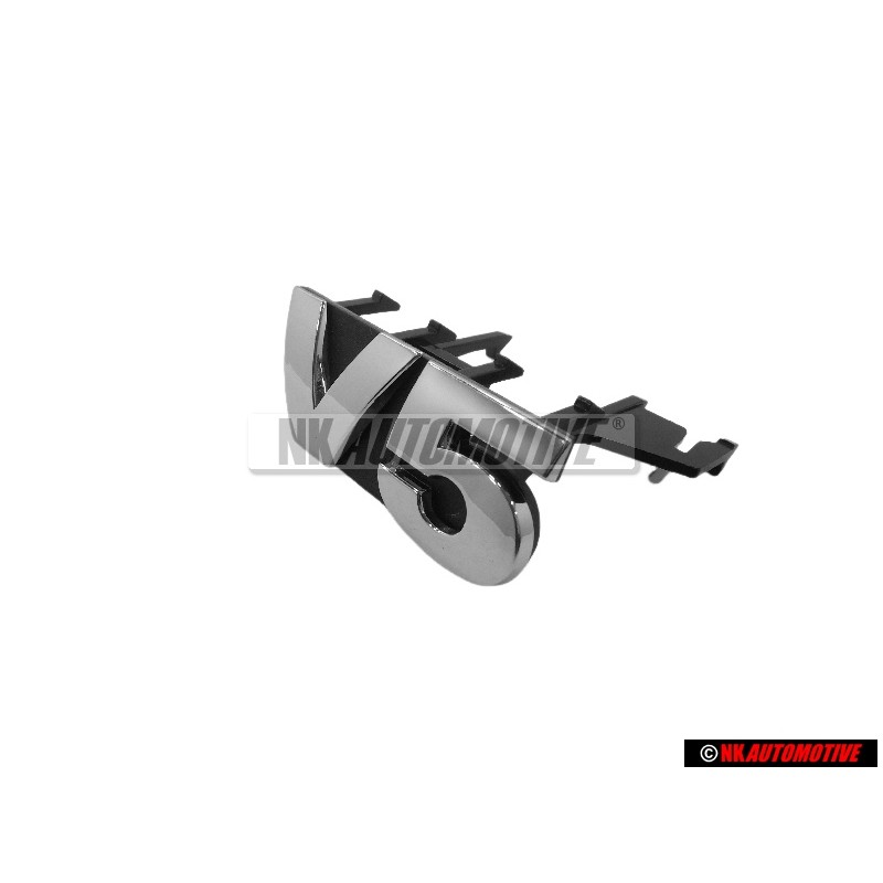 Original VW V5 Front Grill Badge Emblem Chrome - 1J6853679 FDY