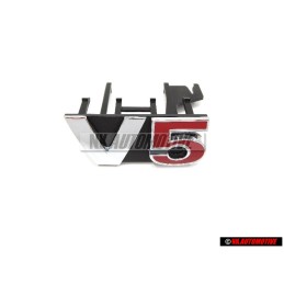 Original VW V5 Front Grill Badge Emblem Chrome Red - 1J6853679F GQF