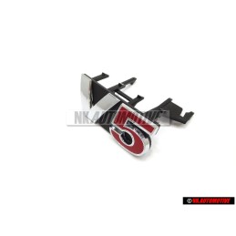 Original VW V5 Front Grill Badge Emblem Chrome Red - 1J6853679F GQF