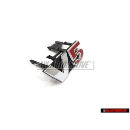 Original VW V5 Front Grill Badge Emblem Chrome Red - 1J6853679F GQF