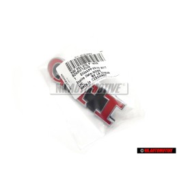 Original VW Golf MK7 GTI Front Grill Badge Emblem Chrome Red - 5G0853679P WYR