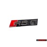 Original Audi RS6 Front Grill Badge Emblem Black Chrome Red - 4B0853736B 2ZZ