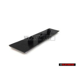 Original Audi RS6 Front Grill Badge Emblem Black Chrome Red - 4B0853736B 2ZZ