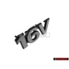 Original VW 16V Front Grill Badge Emblem Chrome - 6N0853679 Z10