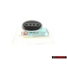 Original Audi Rings Steering Wheel Badge Emblem Black Chrome - 8A0419685