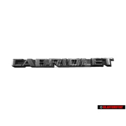 Original VW CABRIOLET Rear Trunk Boot Badge Emblem US Spec - 155853687B GX2