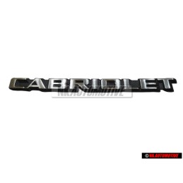 Original VW CABRIOLET Rear Trunk Boot Badge Emblem US Spec - 155853687B GX2