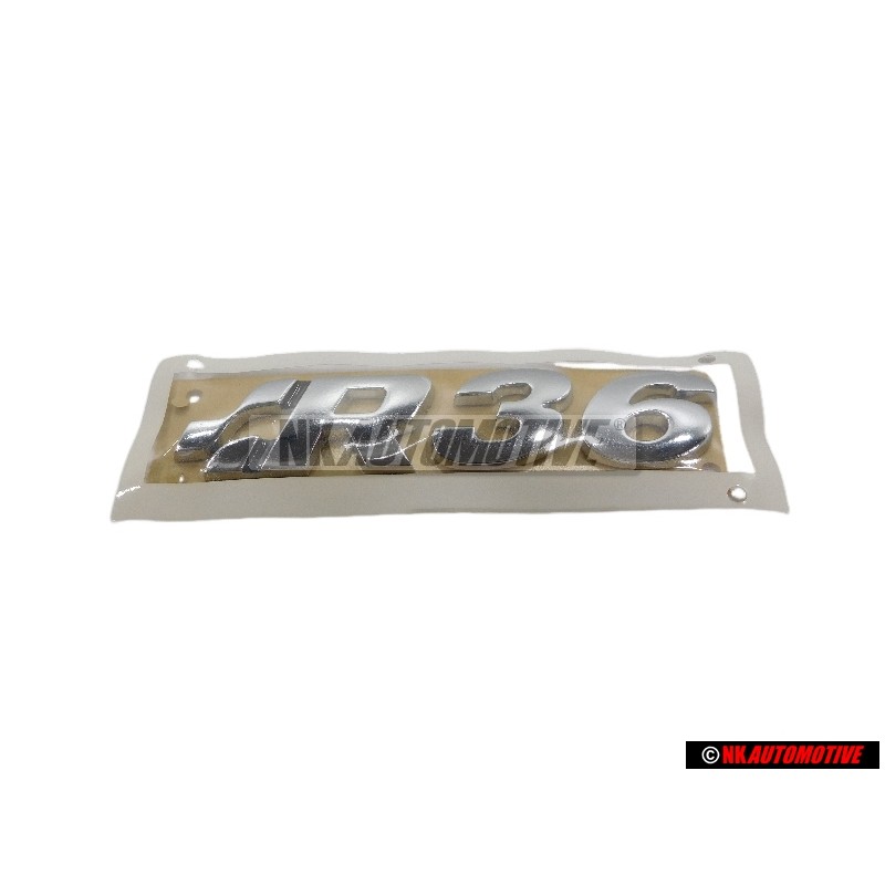 Original VW R36 Rear Trunk Boot Badge Emblem Chrome - 3C0853675AE739